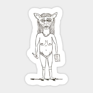 Sad Liquor Goblin Sticker